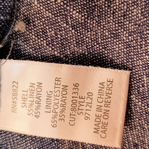 Linen Blend Cropped Blazer by Max Studio. Great transition piece for Springtime - Picture 6 of 11